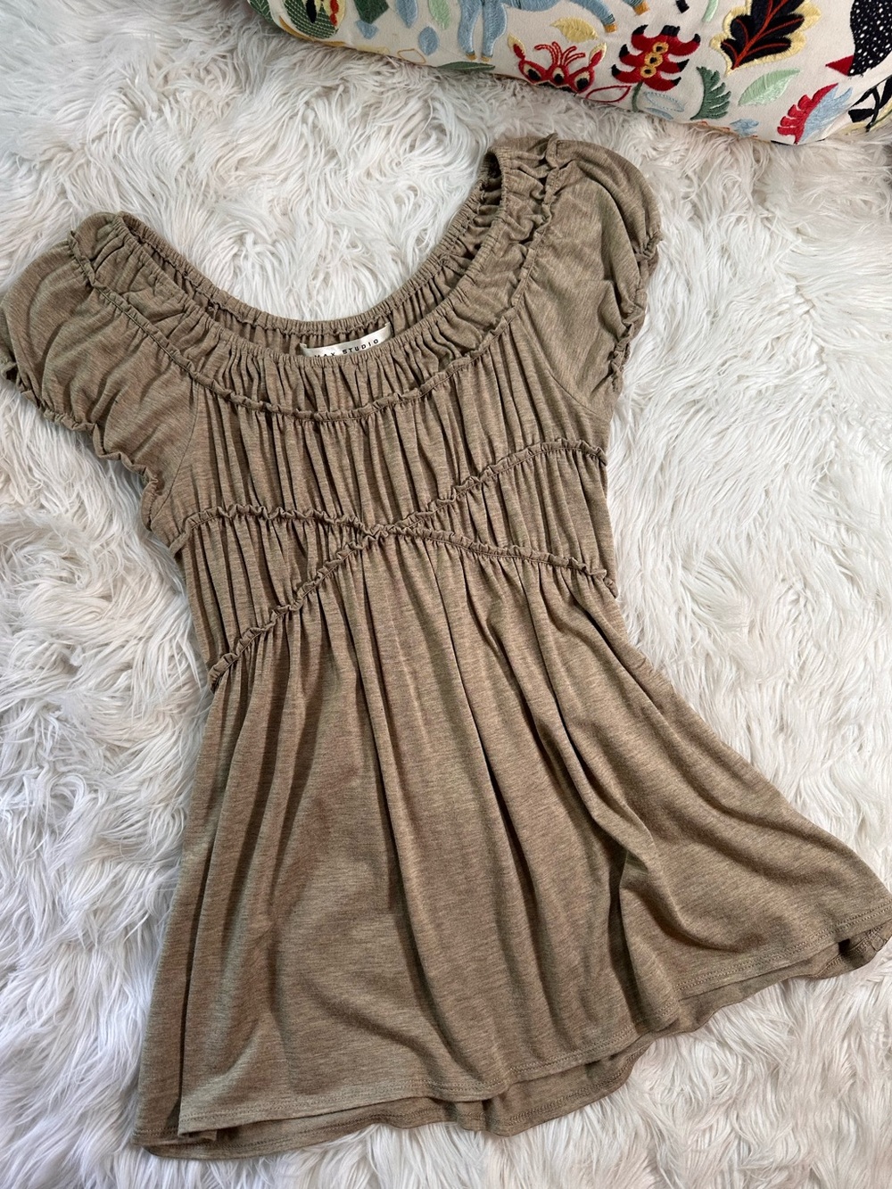 Max Studio • Vintage Flowy Babydoll Tee
